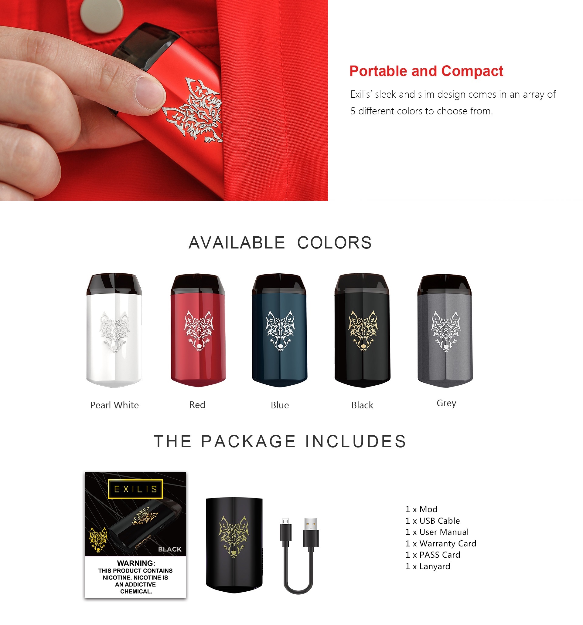 exilis xpod kit 980mah by snowwolf 9