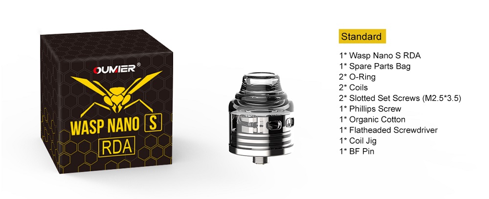 wasp nano s rda 25mm by oumier 8