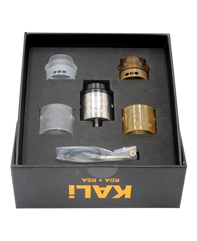 kali rda qp design rda 25mm vapexperts silver box