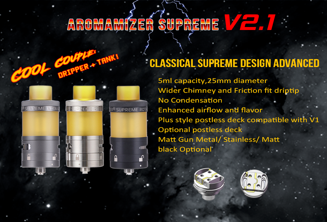 Aromamizer Supreme 21 RDTA 25mm Steam Crave 1