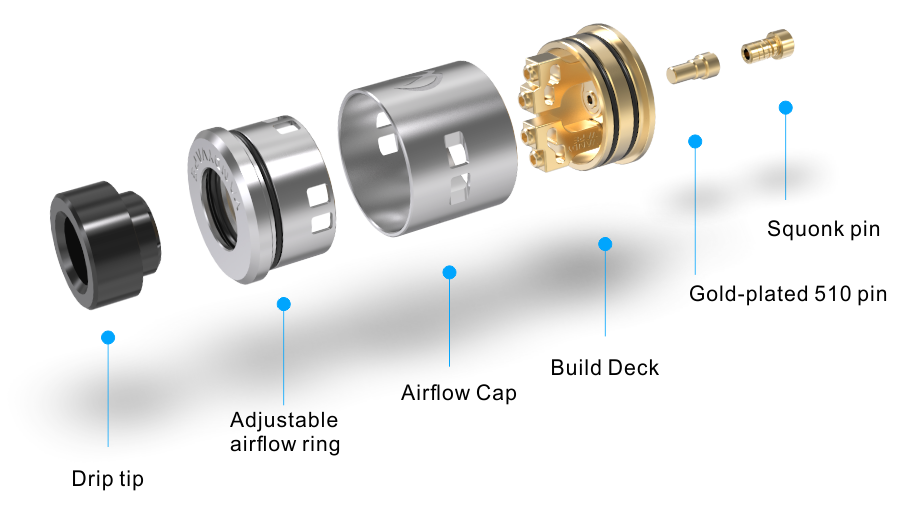 Icon RDA 24mm Mike Vapes by Vandy Vape vapexperts 3