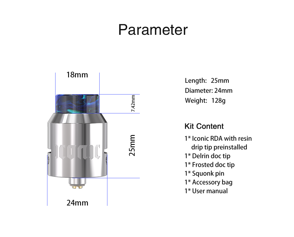 Iconic RDA 24mm by Vandy Vape vapexperts 4