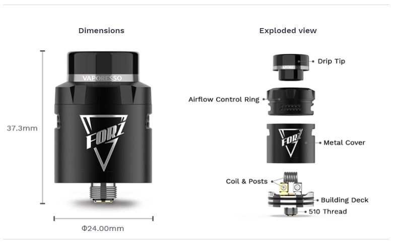 forz tx80 rda by vaporesso 3