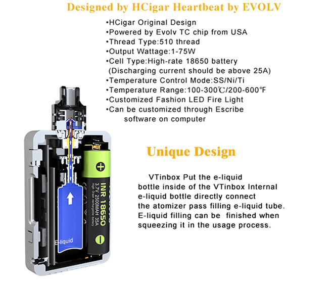 VT Inbox DNA75 by HCigar squonk mod rda vapexperts 1