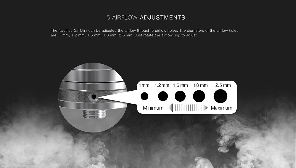 nautilus gt mini tank by aspire taifun 9