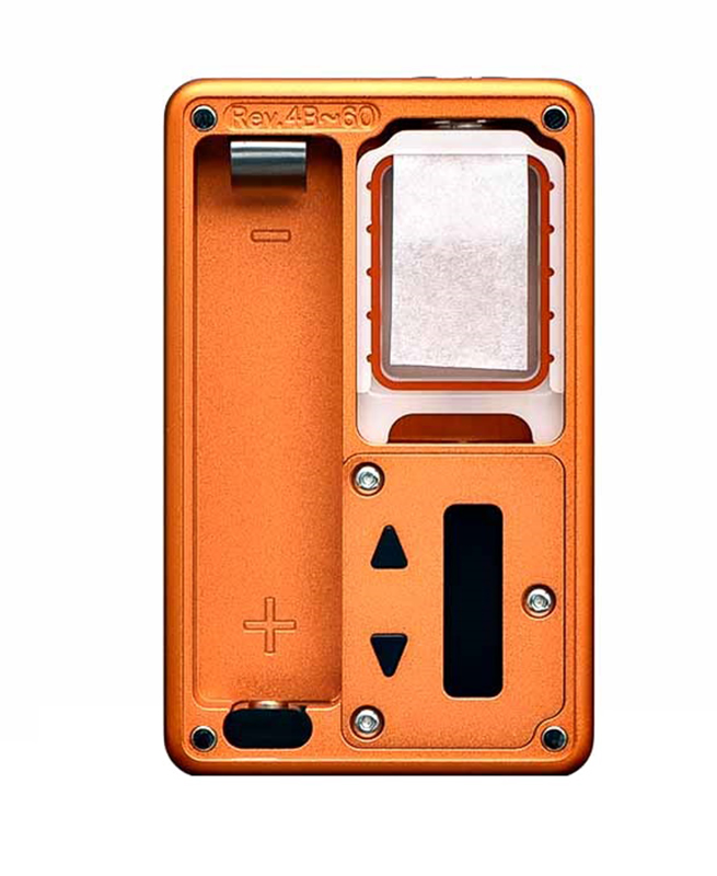vapexperts Billet Box Mod Kurbiskuchen Orange Button Mop Plates G10 Output 60W 121