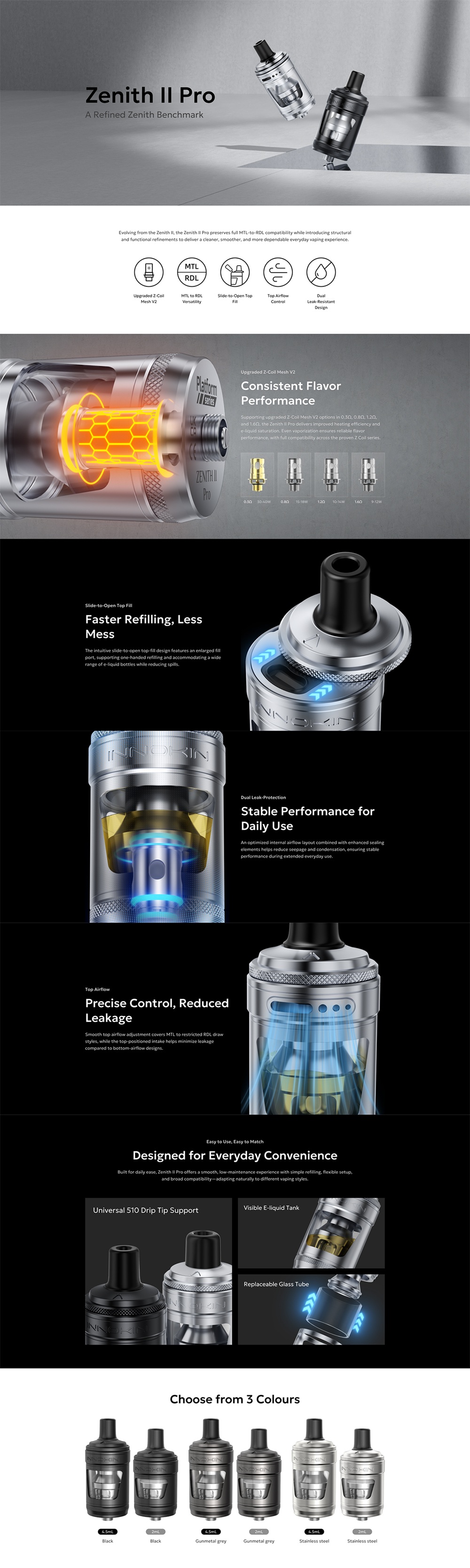 zenith ii pro tank 4 5ml by innokin all