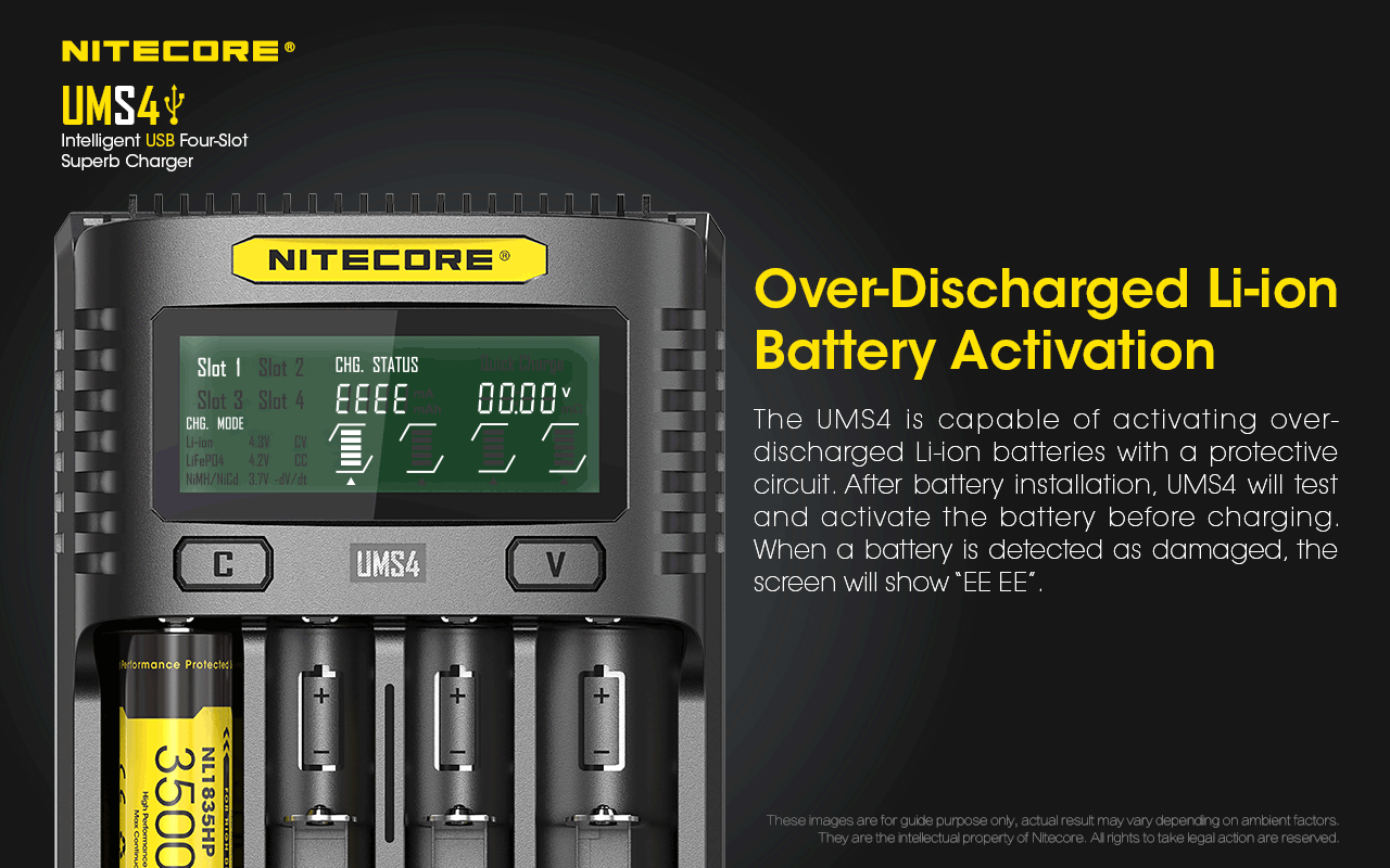 NITECORE UMS4 chagrer vapexperts 3