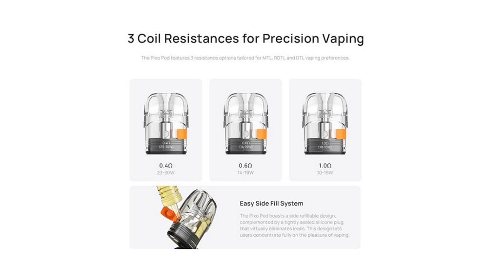 pixo pod kit 1100mah 2ml by aspire 5