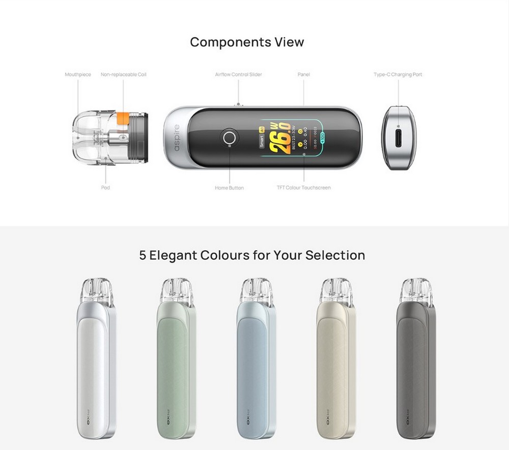 pixo pod kit 1100mah 2ml by aspire 7