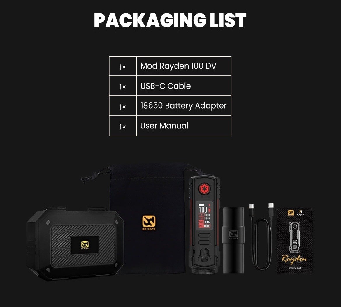 rayden 100 v2 0 dv limited edition 100w 21700 by bd vape 8