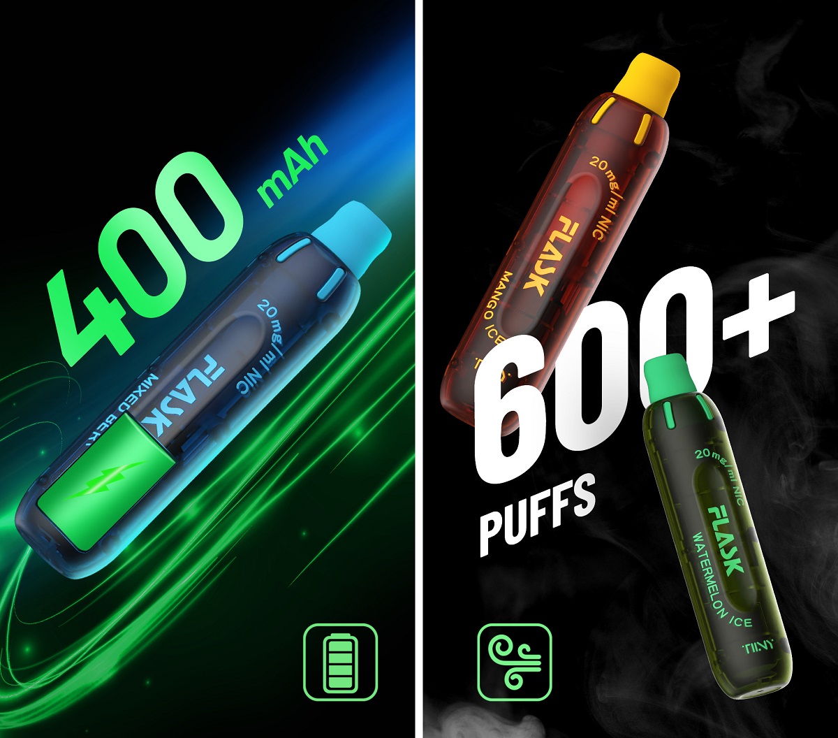 flask disposable kit 20mg 2ml 2