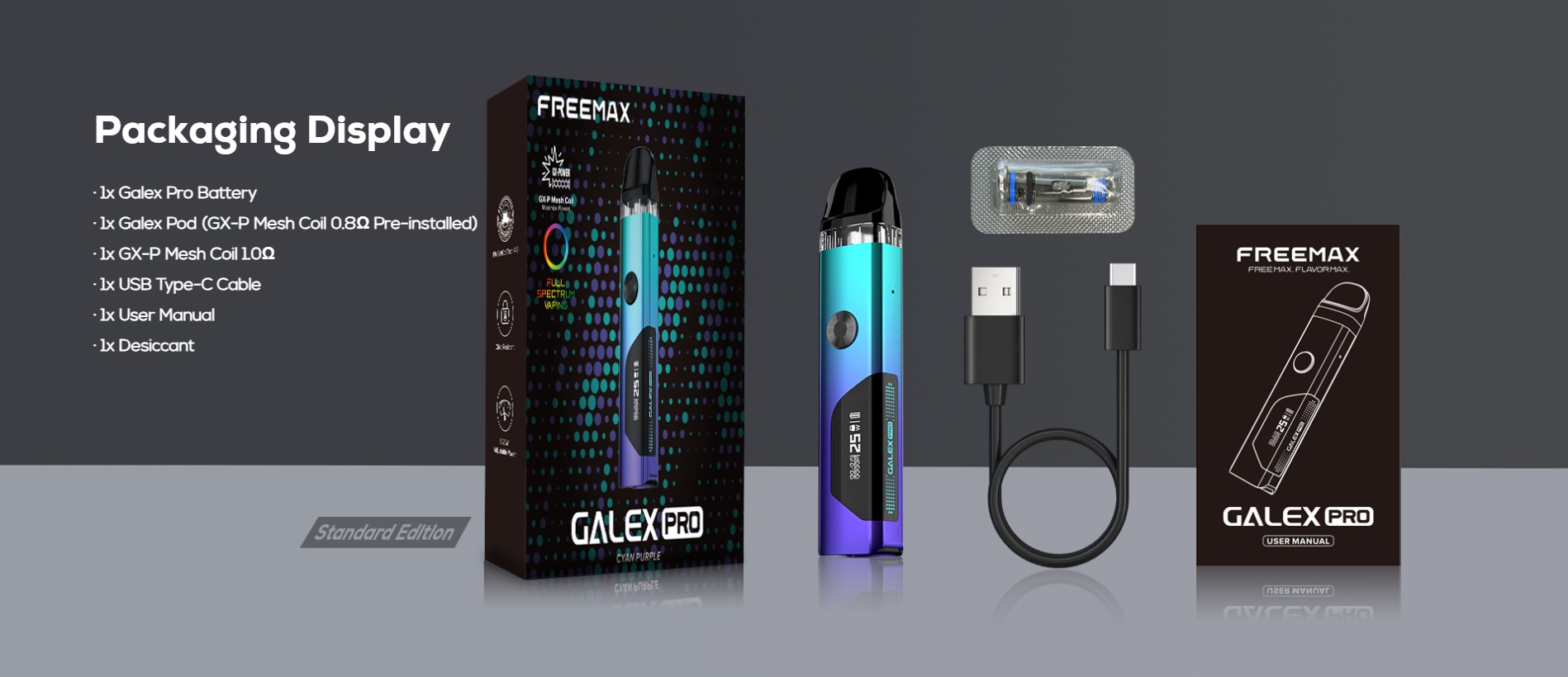 galex pro pod kit 800mah by freemax 9