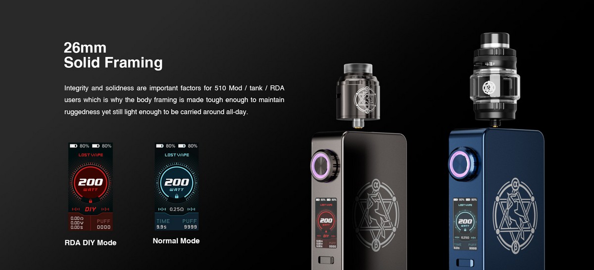 centaurus m200 kit 200w by lost vape 7