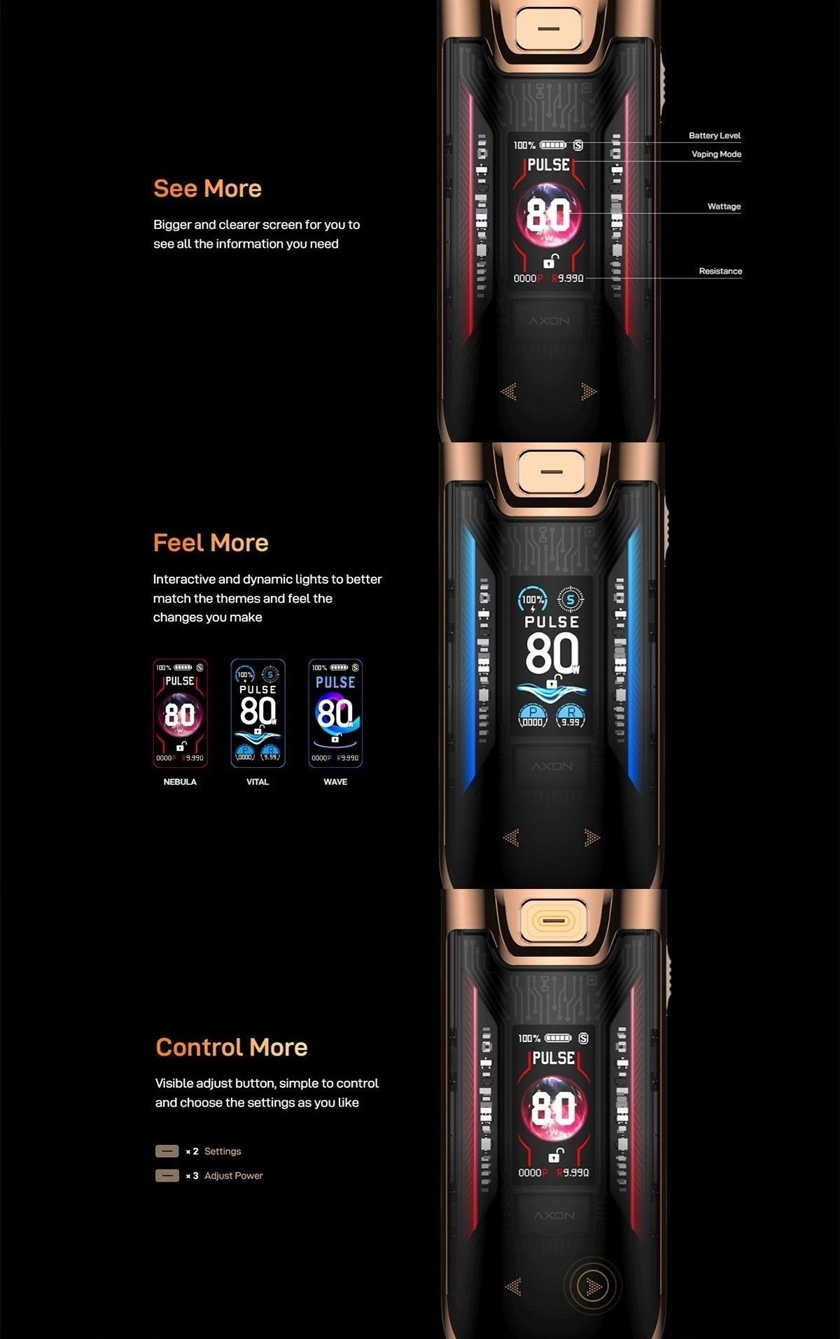 luxe xr max 2 pod kit 3200mah 5ml by vaporesso 7