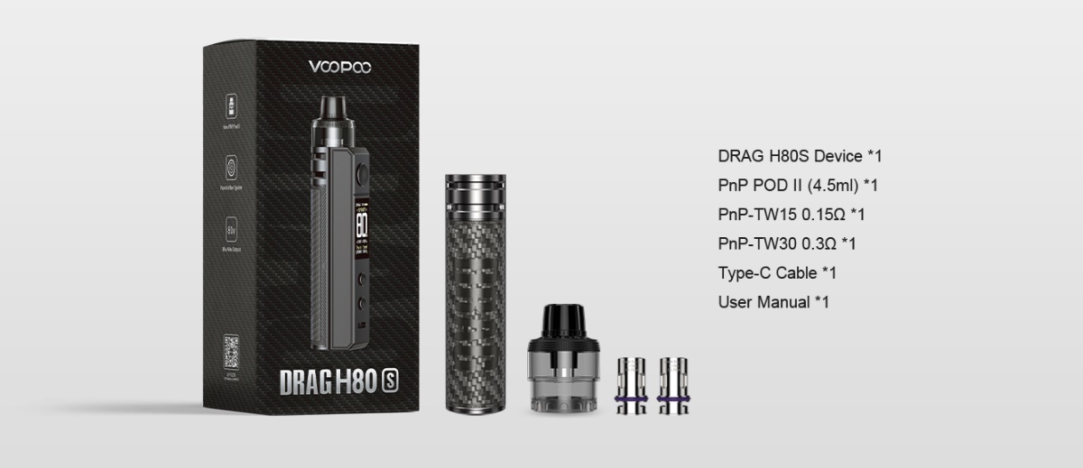 drag h80s kit 18650 4 5ml by voopoo 12