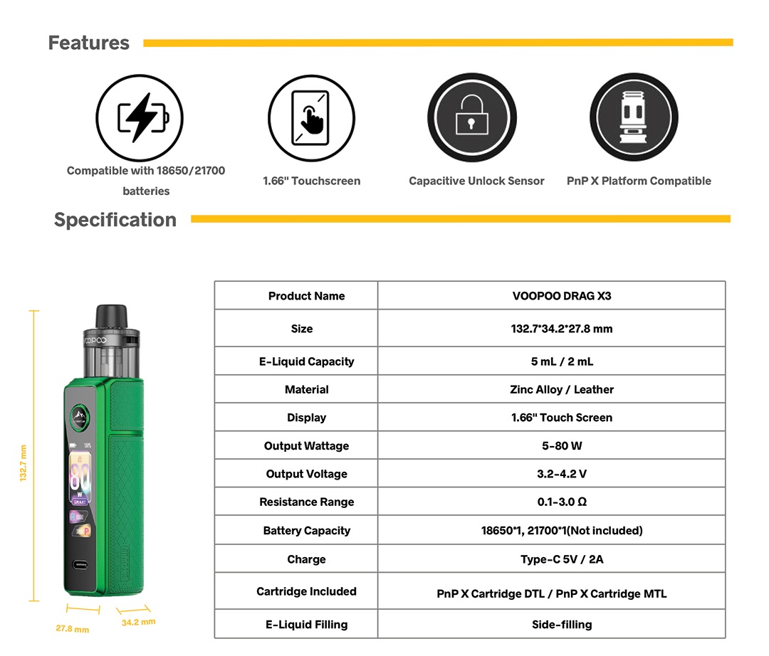 voopoo dragX3 2